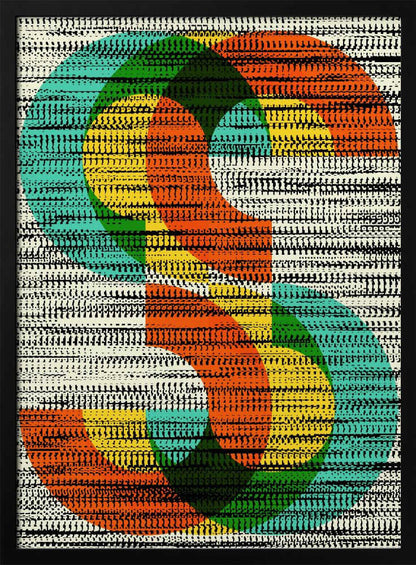 Wall art Colorful Stripe Illusion