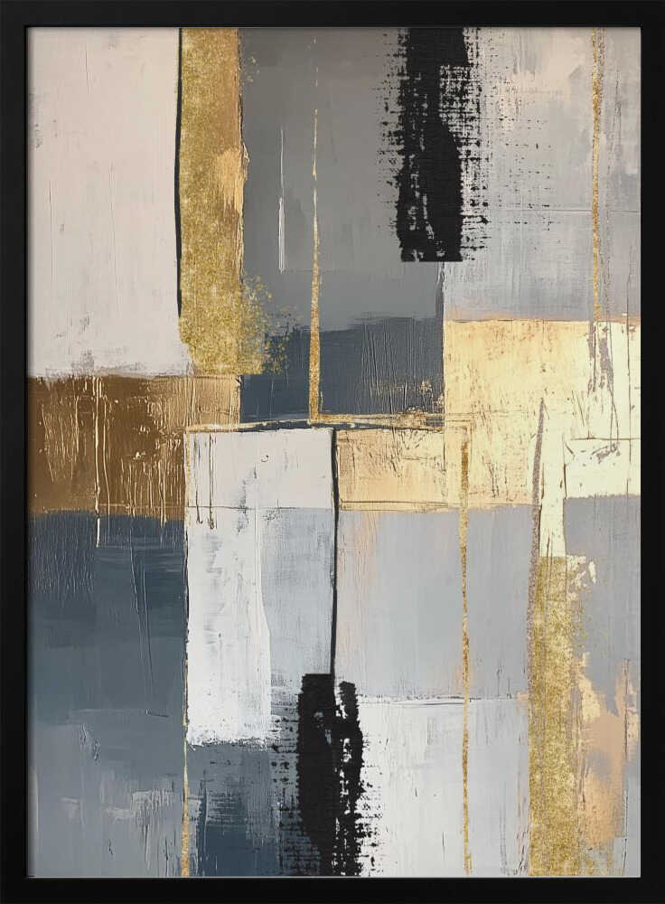 Wall art Golden Greys 3