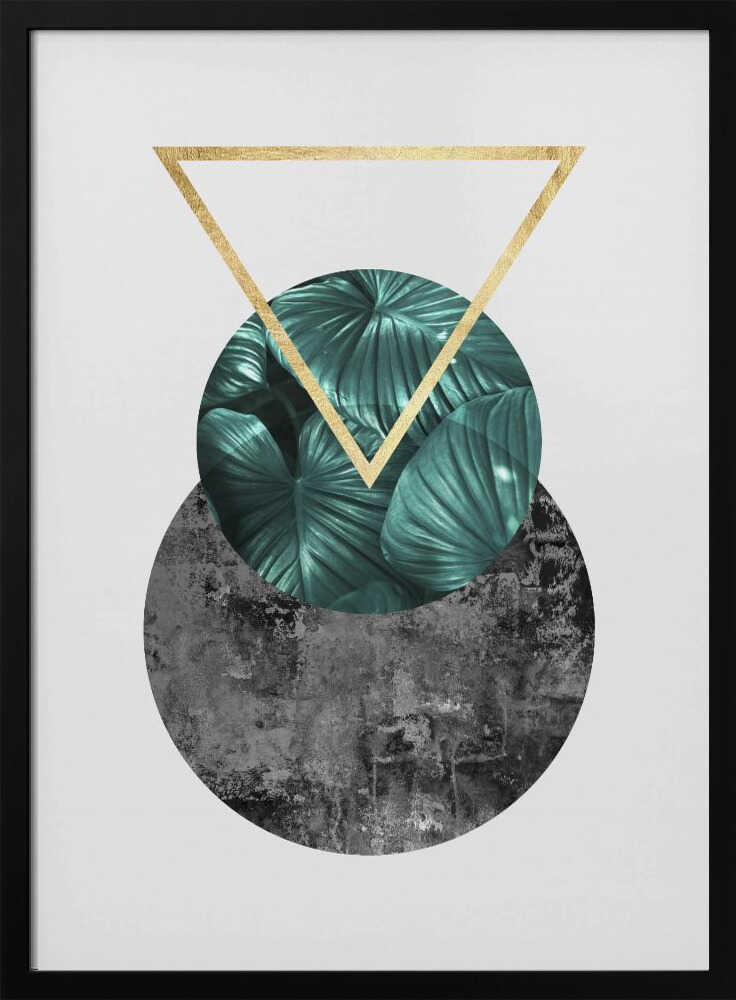 Wall art Botanical and geometric Shape