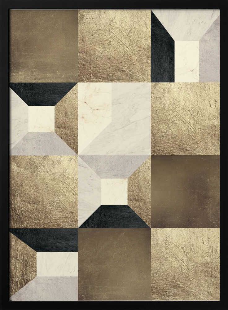 Wall art Geometric Gold Rhythm