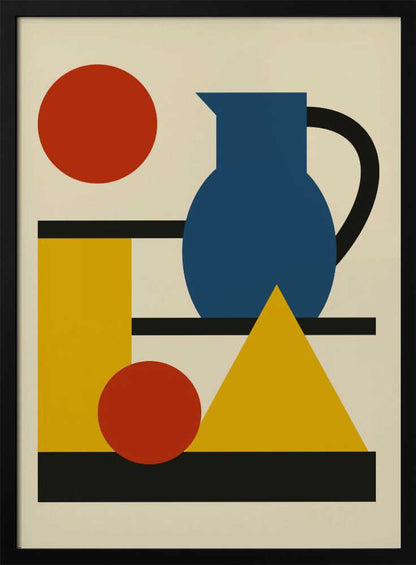 Wall art Geometric Shapes and Pitcher