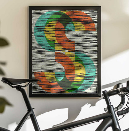 Wall art Colorful Stripe Illusion