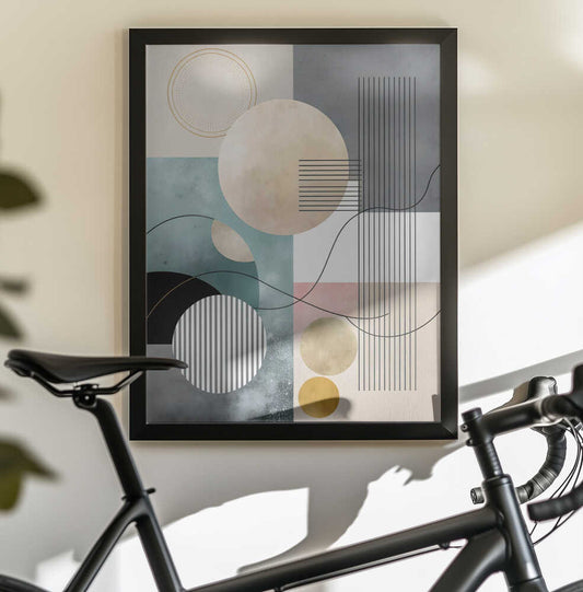 Wall art Pastel Geometry Collage