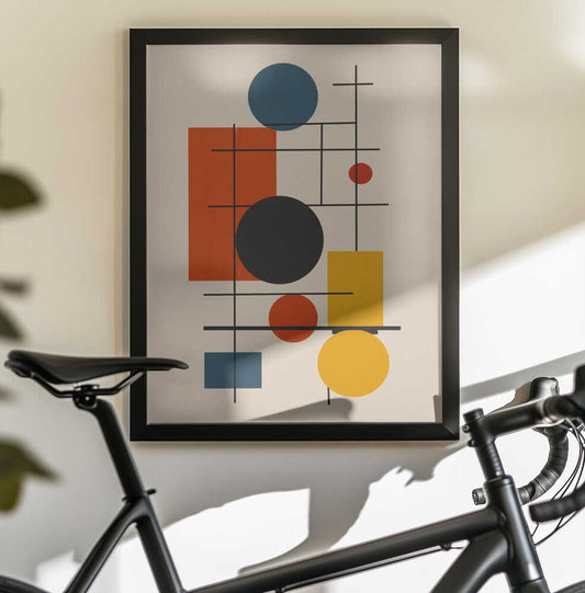 Wall art Geometric Abstract Design With Intersecting