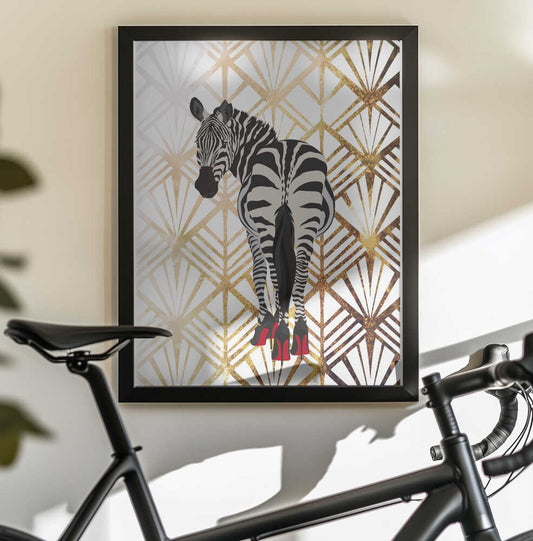 Wall art Zebra Hells Art Deco