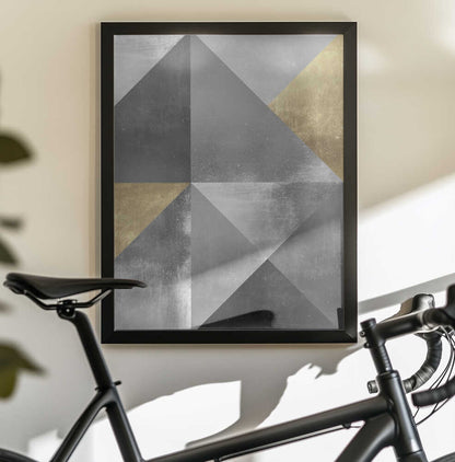 Wall art Gold and silver textures 2