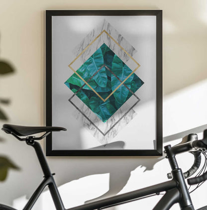 Wall art Botanical and geometric Shape