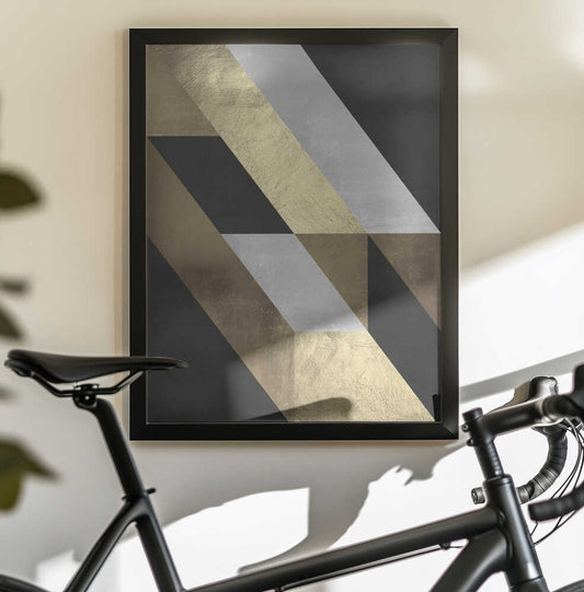 Wall art Geometric Gold Flow