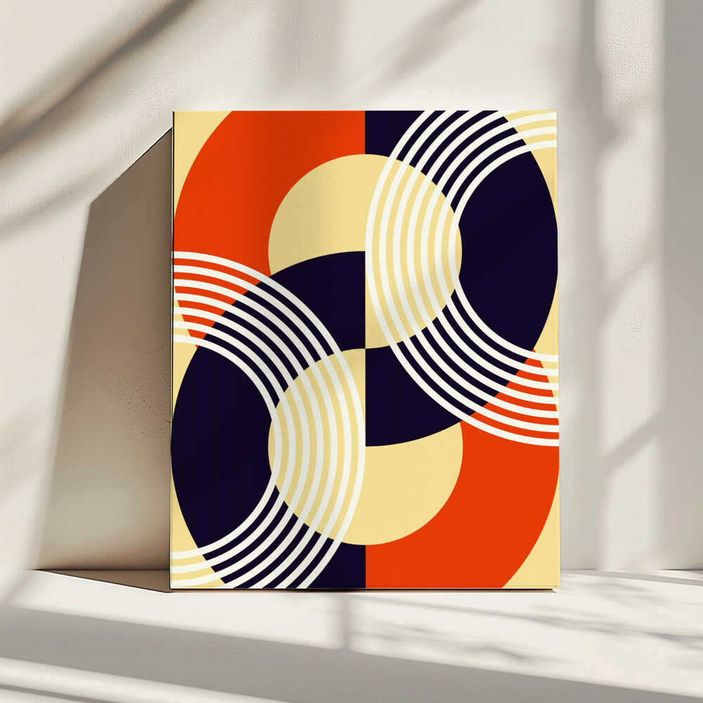 Wall art Interwoven Circles