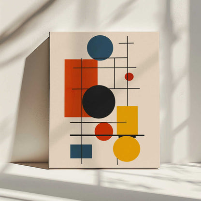 Wall art Geometric Abstract Design With Intersecting