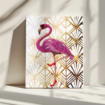 Wall art Flamingo Art Deco