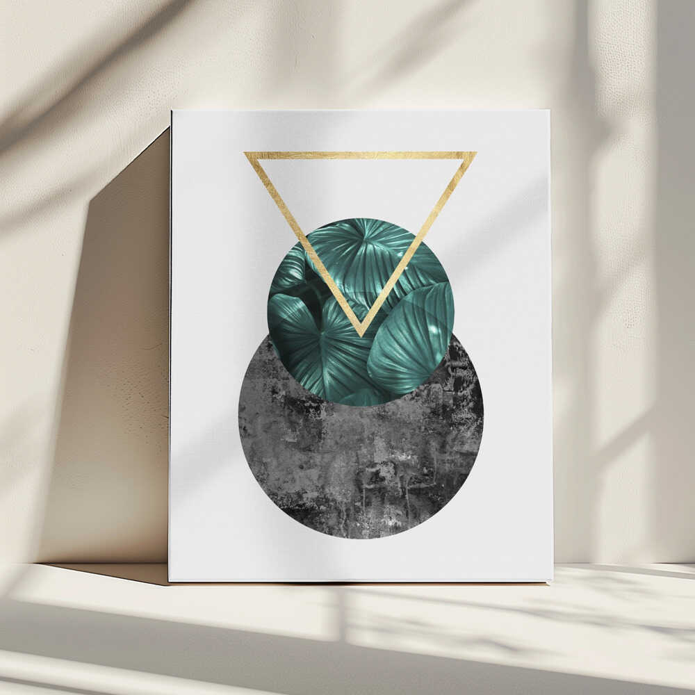 Wall art Botanical and geometric Shape