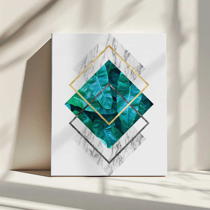 Wall art Botanical and geometric Shape