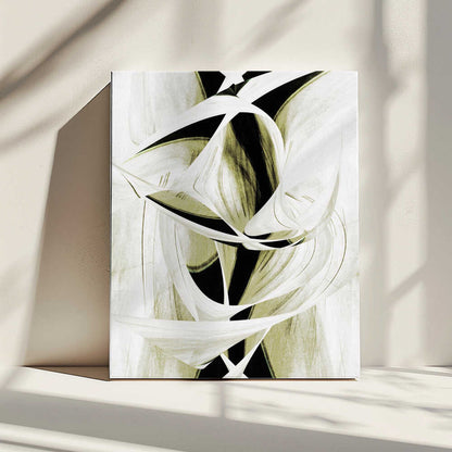 Wall art  Intertwined Shapes And Monochromatic Tones