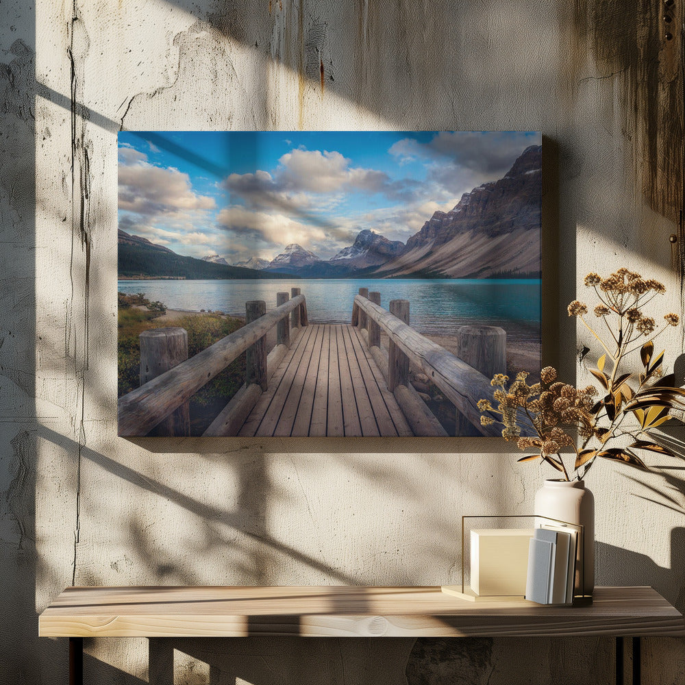  The Bridge Wall Artwork In Black Floating Frame