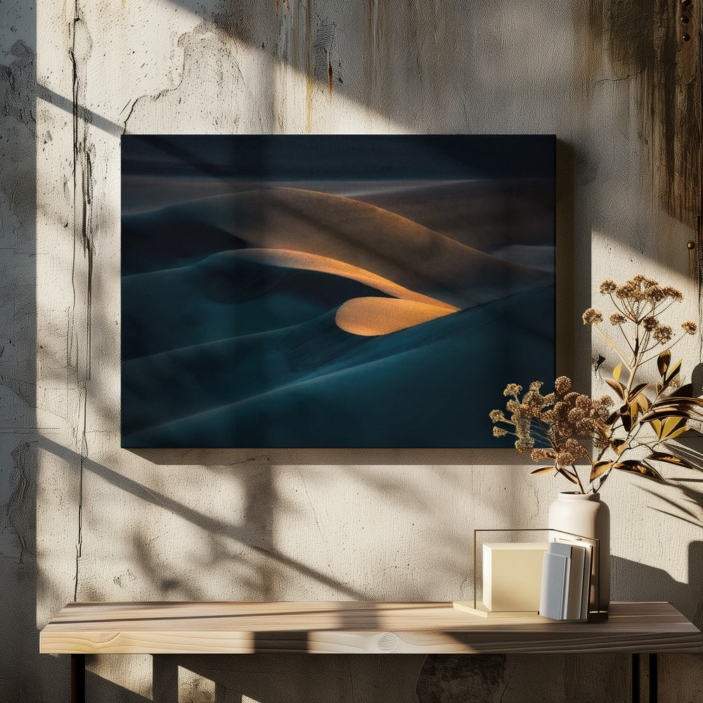  Heart of desert Wall Artwork In White Floating Frame
