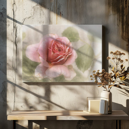  smooth rose Wall Artwork In White Floating Frame