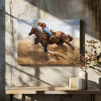 Bending Horse Wall Artwork In White Floating Frame