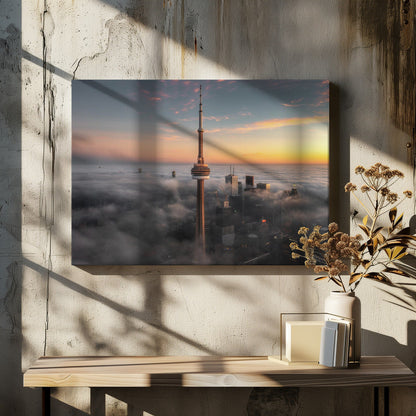  Like a sword. Toronto Wall Artwork In White Floating Frame