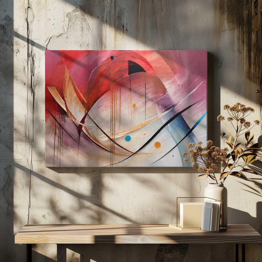 Wall art Vibrant Swirls and Curves