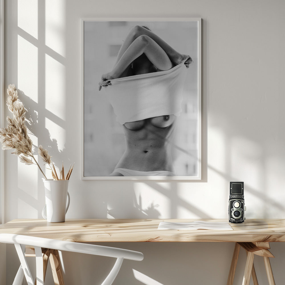  Hot [Simona] Wall Artwork In White Floating Frame