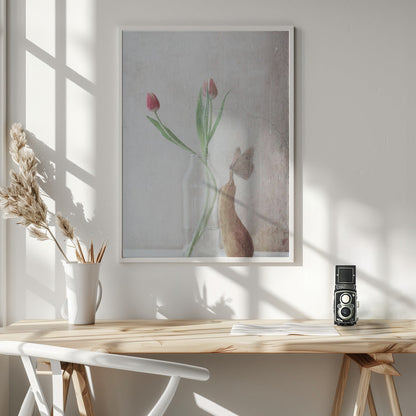  The pitter-patter of the rain Wall Artwork In White Floating Frame