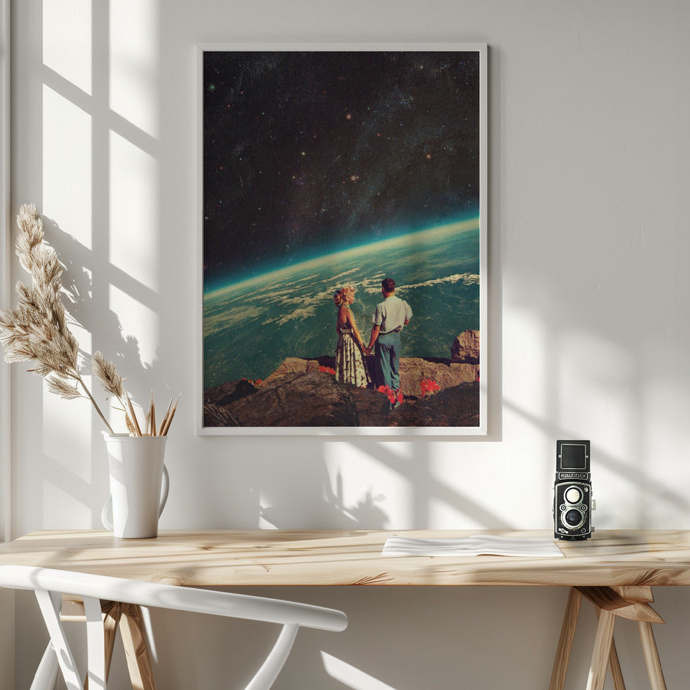 Love- Wall Artwork In White Floating Frame