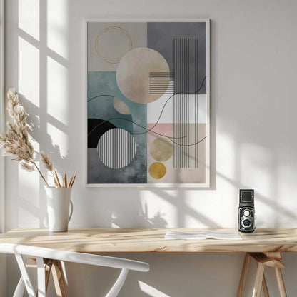 Wall art Pastel Geometry Collage
