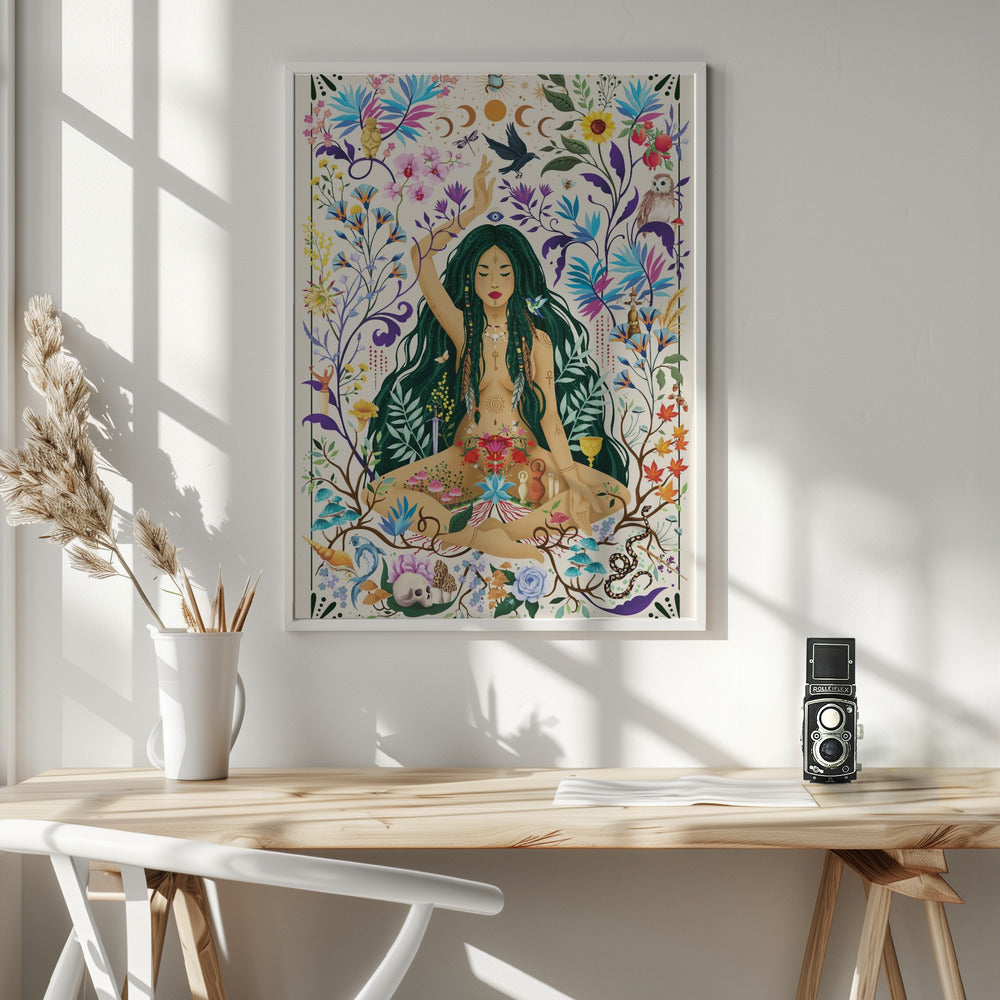  Matriarchal Consciousness Wall Artwork In White Floating Frame