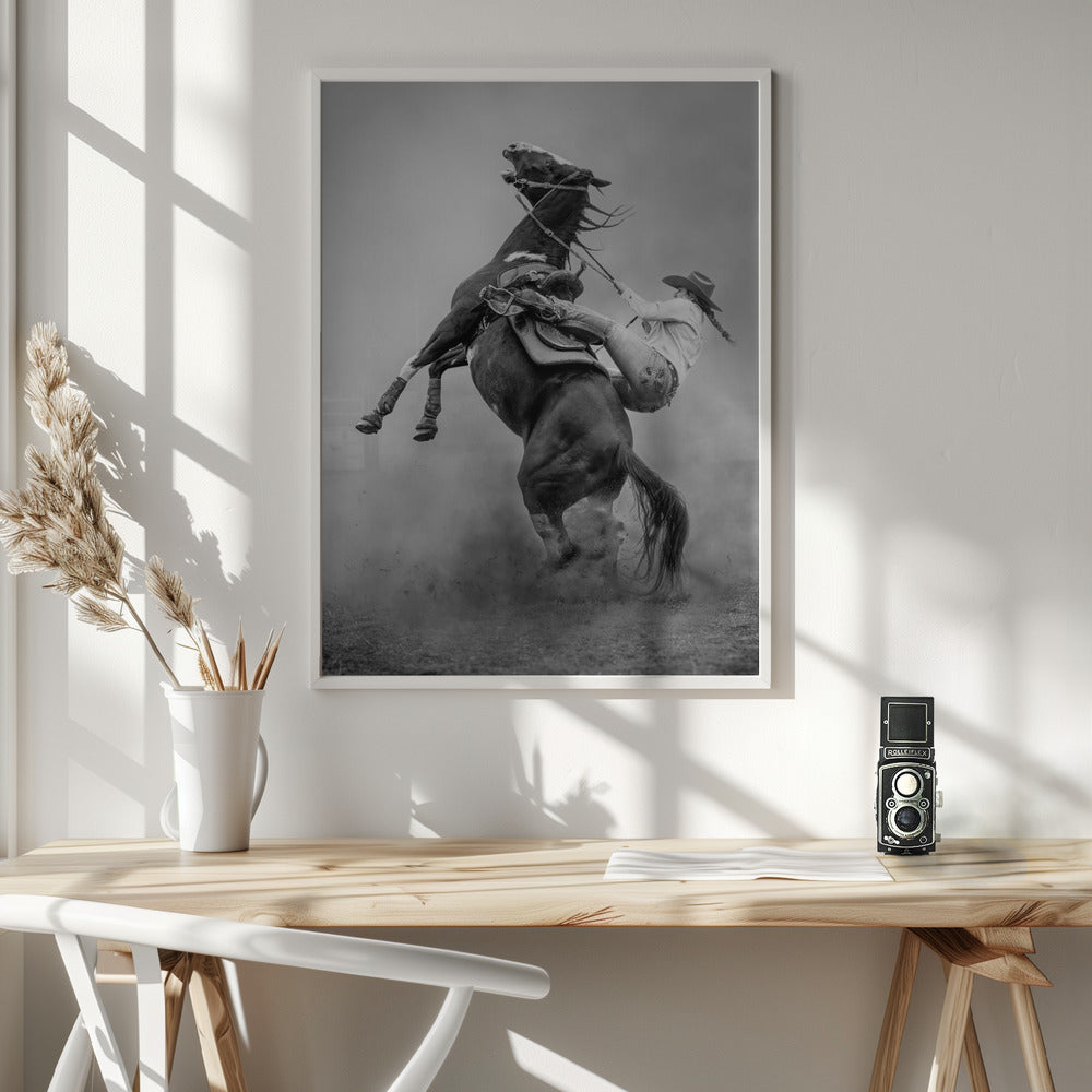  Startled Wall Artwork In White Floating Frame