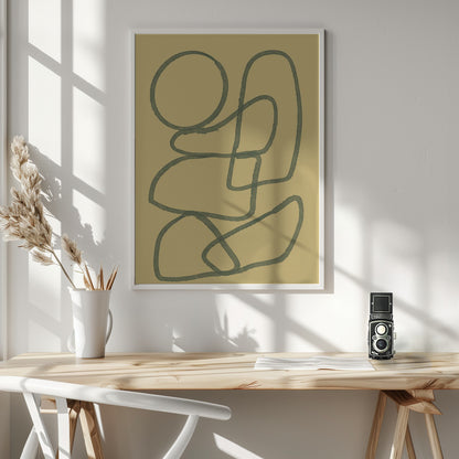 Abstract Art Canvas Print-wall-art-line-drawing-abstract-36X48