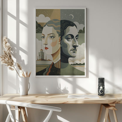  Twilight Reflections Wall Artwork In White Floating Frame