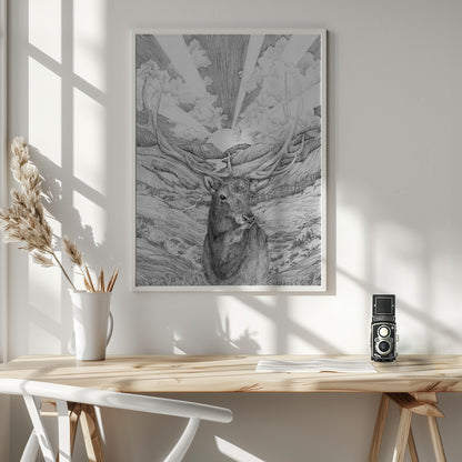  Rise With the Sun Original Wall Artwork In White Floating Frame