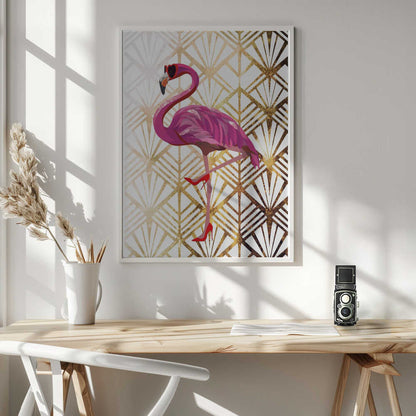 Wall art Flamingo Art Deco