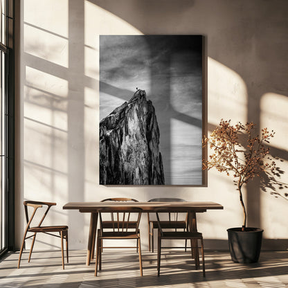  Balancing between Earth and Sky Wall Artwork In White Floating Frame