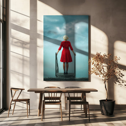  Wait for Tommorrow Wall Artwork In White Floating Frame