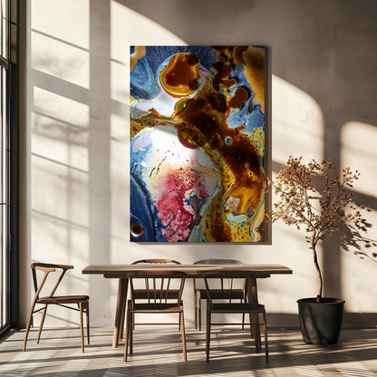  Microcosm Wall Artwork In White Floating Frame
