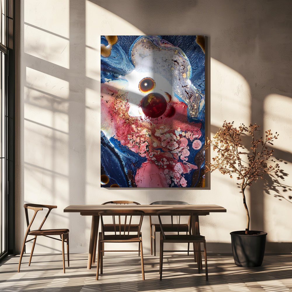  Microcosm Wall Artwork In White Floating Frame