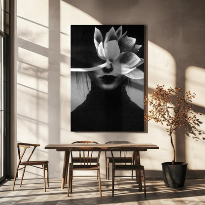  Pain like a flower blossom Wall Artwork In White Floating Frame