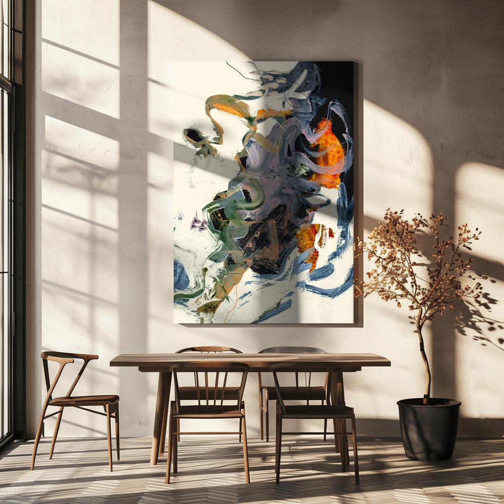  Theone Wall Artwork In White Floating Frame