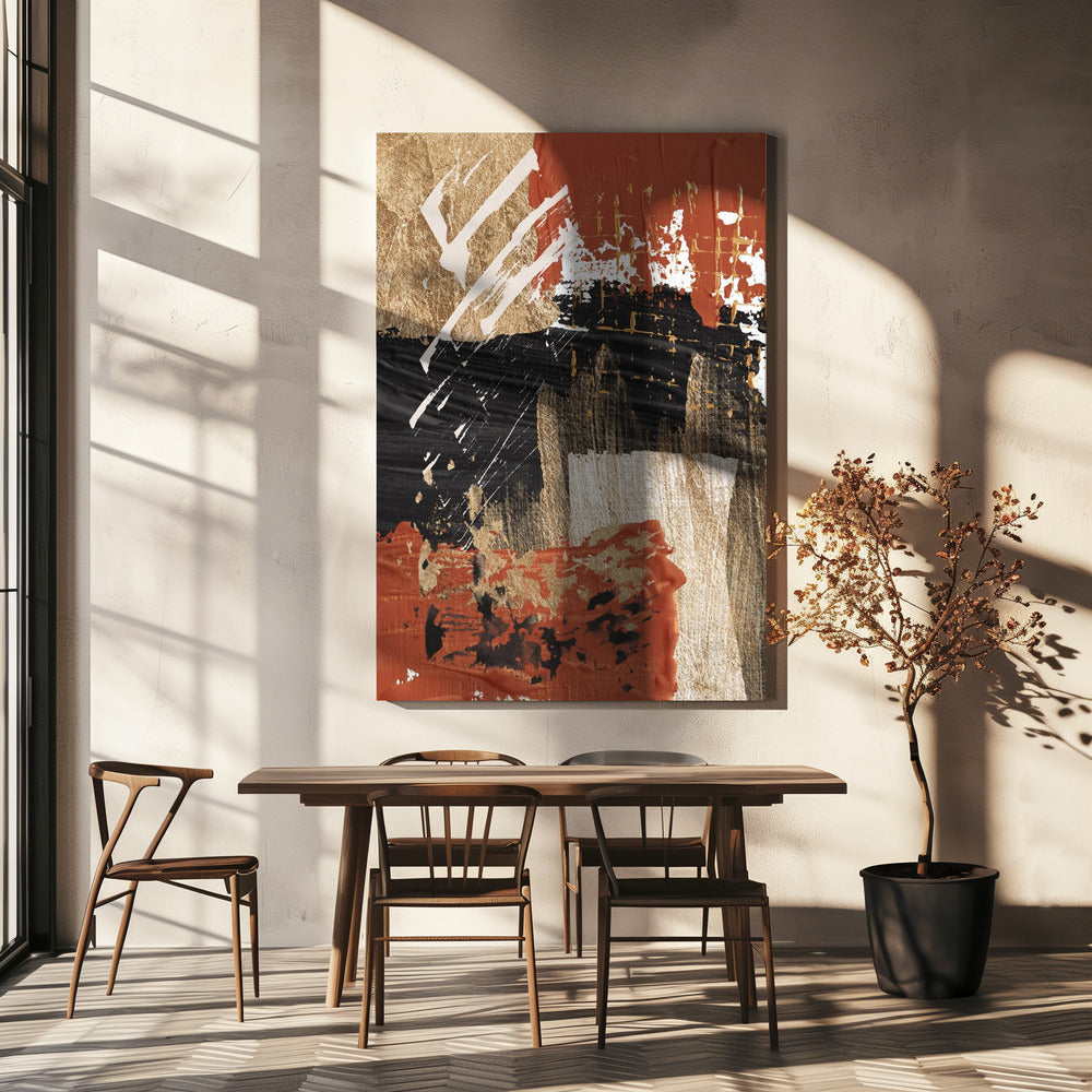  Cover of Fire-2 Wall Artwork In White Floating Frame