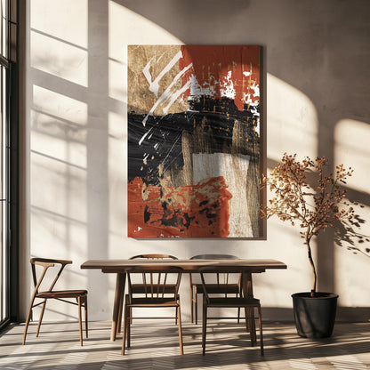  Cover of Fire-2 Wall Artwork In White Floating Frame