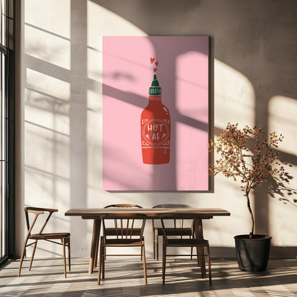  Hot Af Wall Artwork In Black Floating Frame