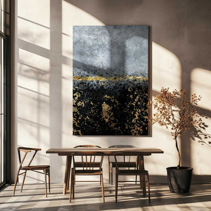 Wall art Gold Black Abstract