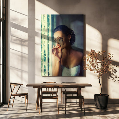  The Bride III Wall Artwork In White Floating Frame