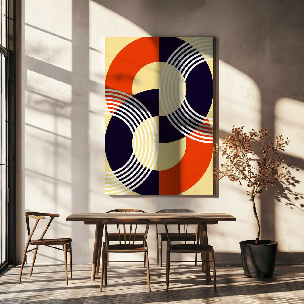 Wall art Interwoven Circles