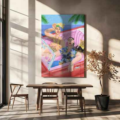  La Classe AÃŒâ‚¬ Palavas Wall Artwork In White Floating Frame