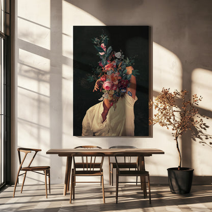  Roses Bloomed Everytime I Thought of You Wall Artwork In White Floating Frame