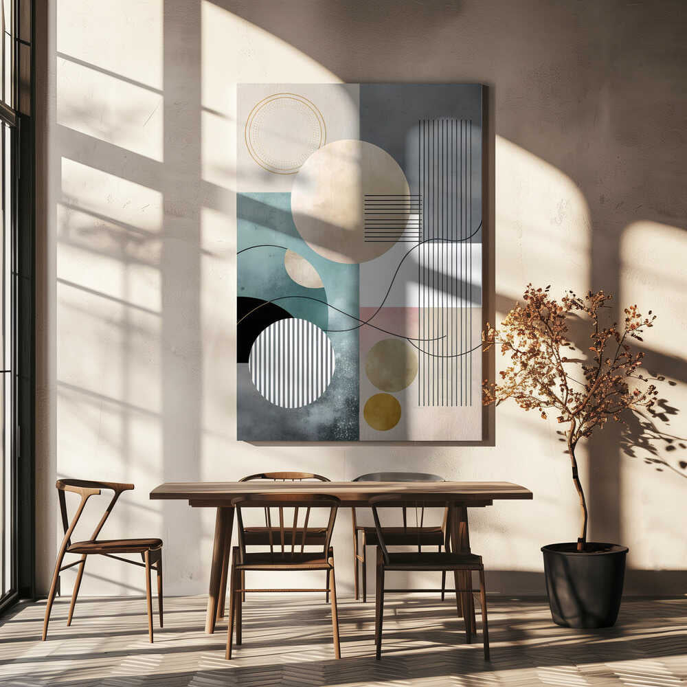 Wall art Pastel Geometry Collage