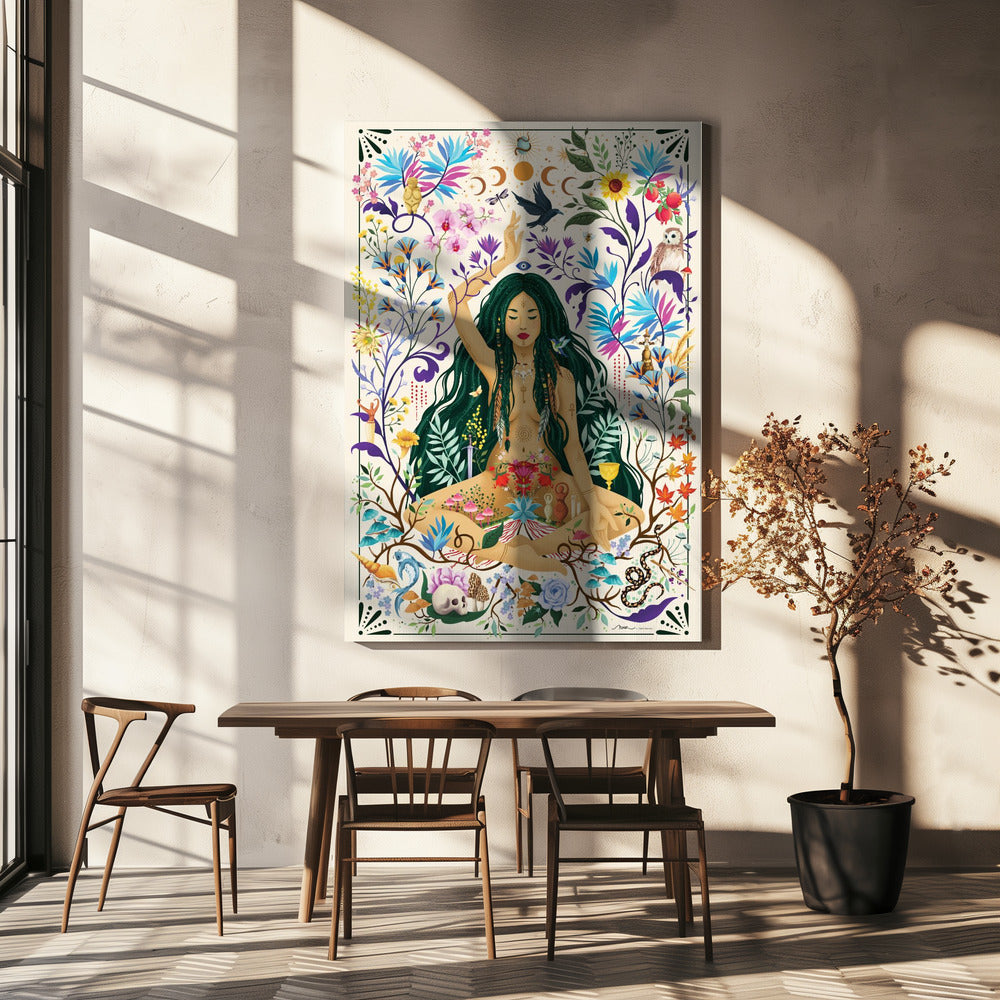  Matriarchal Consciousness Wall Artwork In White Floating Frame